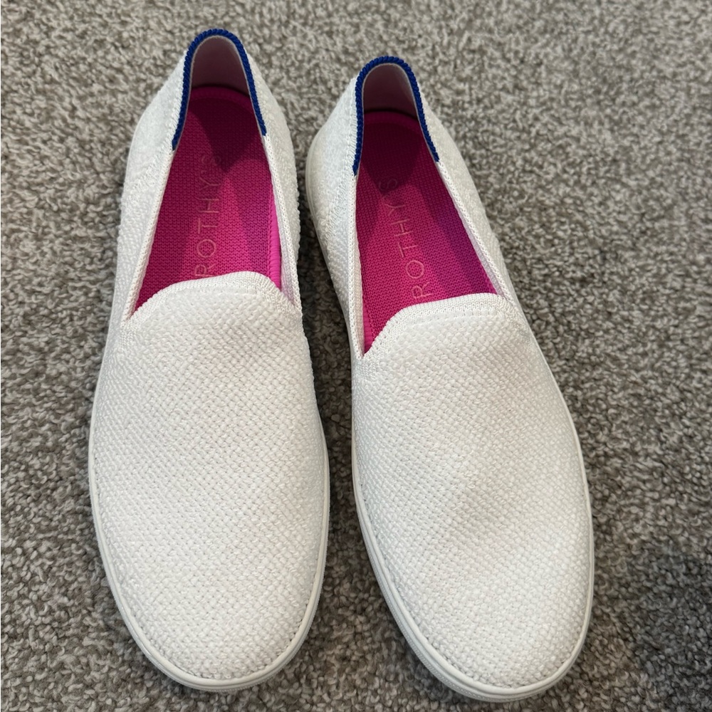 White Rothy sneakers